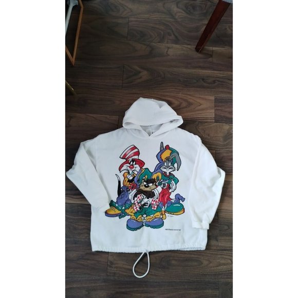 90'S Jerry Leigh Looney Tunes Character Sweatshirt, Men's, Size XL, Vintage unclear white type Vintage Second Hand main image 0
